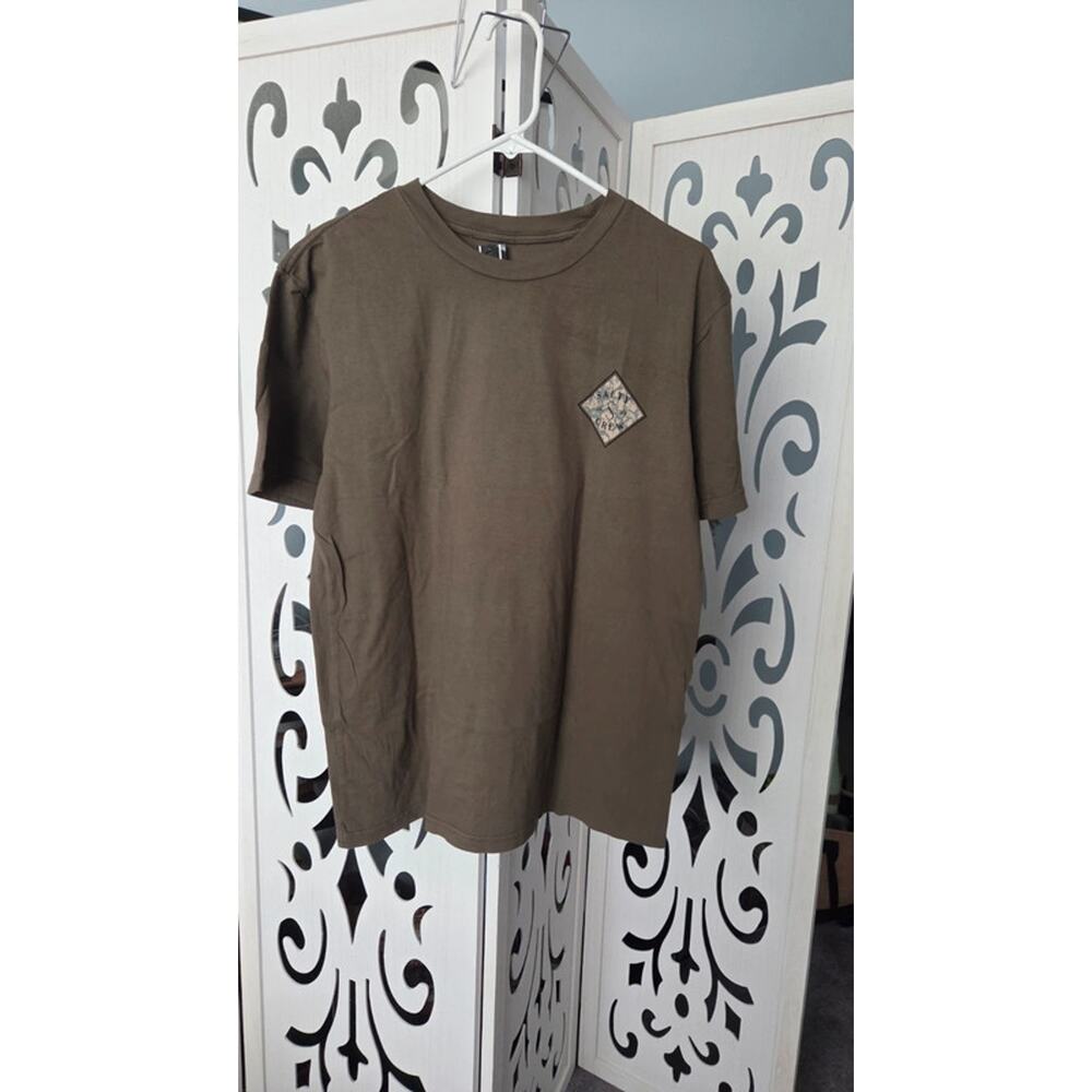 NWT Salty Crew Olive Green Graphic Tee Shirt Small Surf Skate Fishing